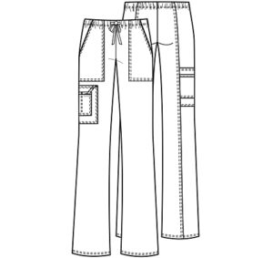Cherokee Mid Rise Drawstring Cargo Pant - Women's TALL - PLUS SIZE - Image 22