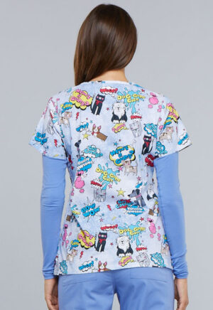 Cherokee Prints V-Neck Top - Totally Pawsome - PLUS SIZE - Image 2