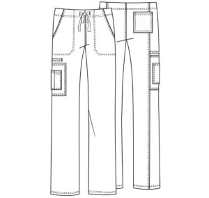 Cherokee WW Core Stretch Unisex Drawstring Cargo Pant - Image 19