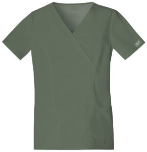 Cherokee WW Core Stretch Mock Wrap Top - PLUS SIZE - Image 10