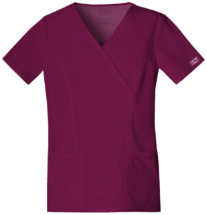 Cherokee WW Core Stretch Mock Wrap Top - PLUS SIZE - Image 2
