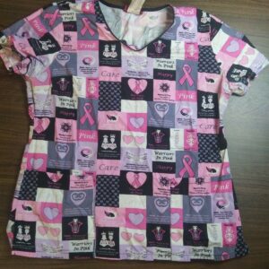 Cherokee 2859C V-Neck Top Warriors In Pink *CLEARANCE*