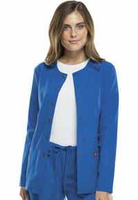 Dickies 82310 Snap Front Warm Up Jacket in Royal. LARGE *CLEARANCE*