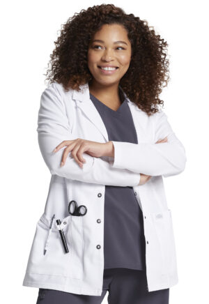 Dickies 82400 Snap Front Lab Coat in White. SMALL *CLEARANCE*
