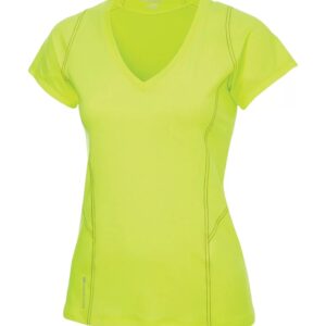 OGIO LOE330 Endurance Nexus Ladies V-Neck in Pace Yellow. MEDIUM *CLEARANCE*