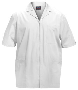 Cherokee 4300 Men's Zip Front Jacket in White. 3XL *CLEARANCE* - Image 2